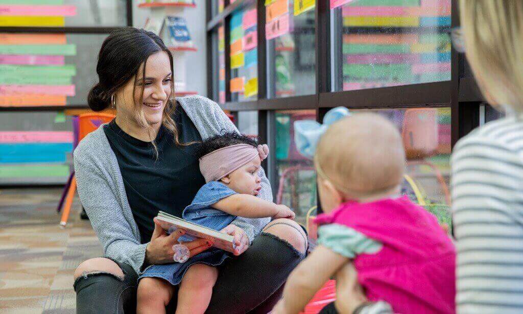 Reading to babies help with their development