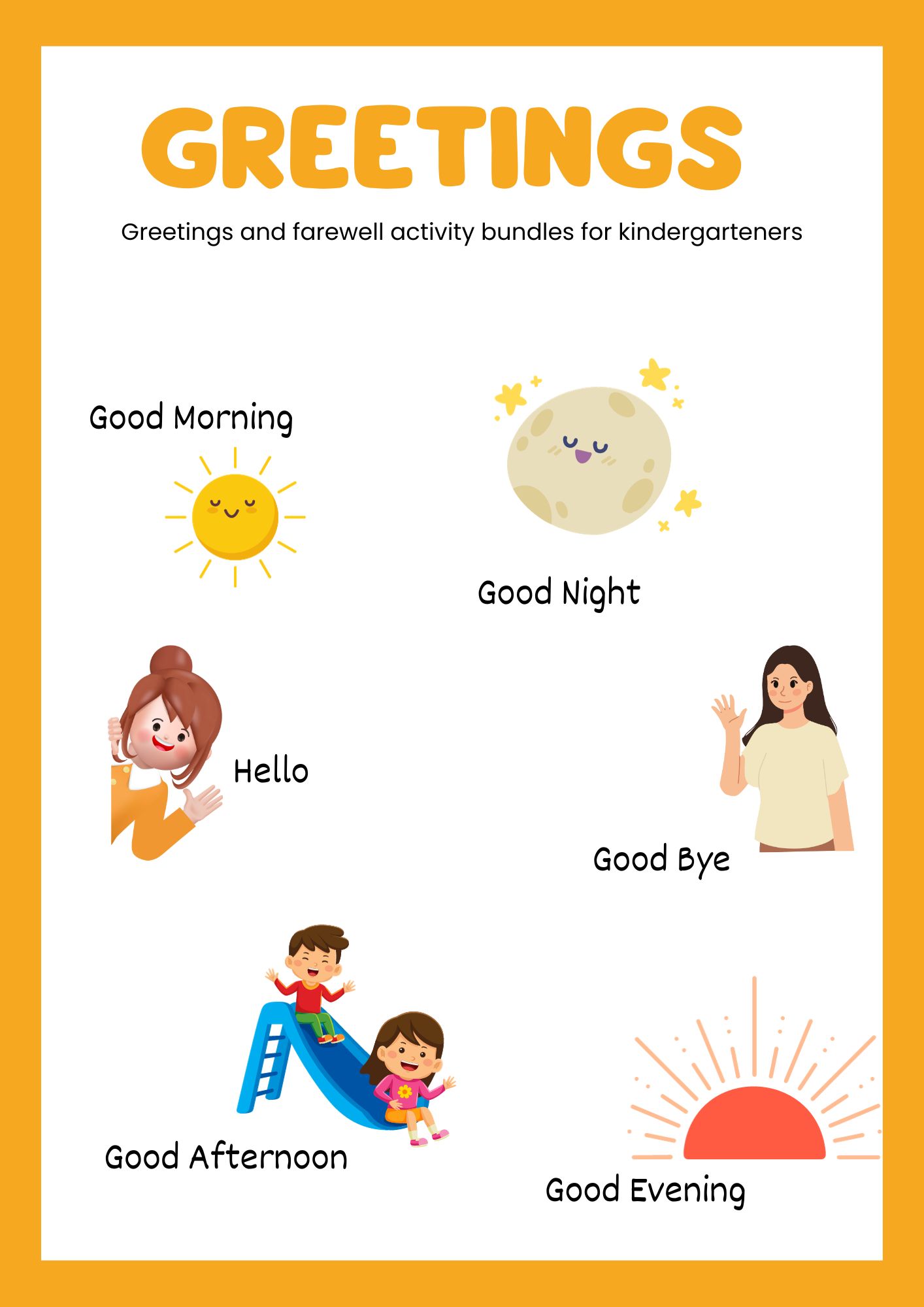 Greetings activities for kids