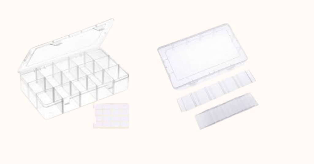 5. SGHUO 2 Pack 15 Girds Clear Tackle Box