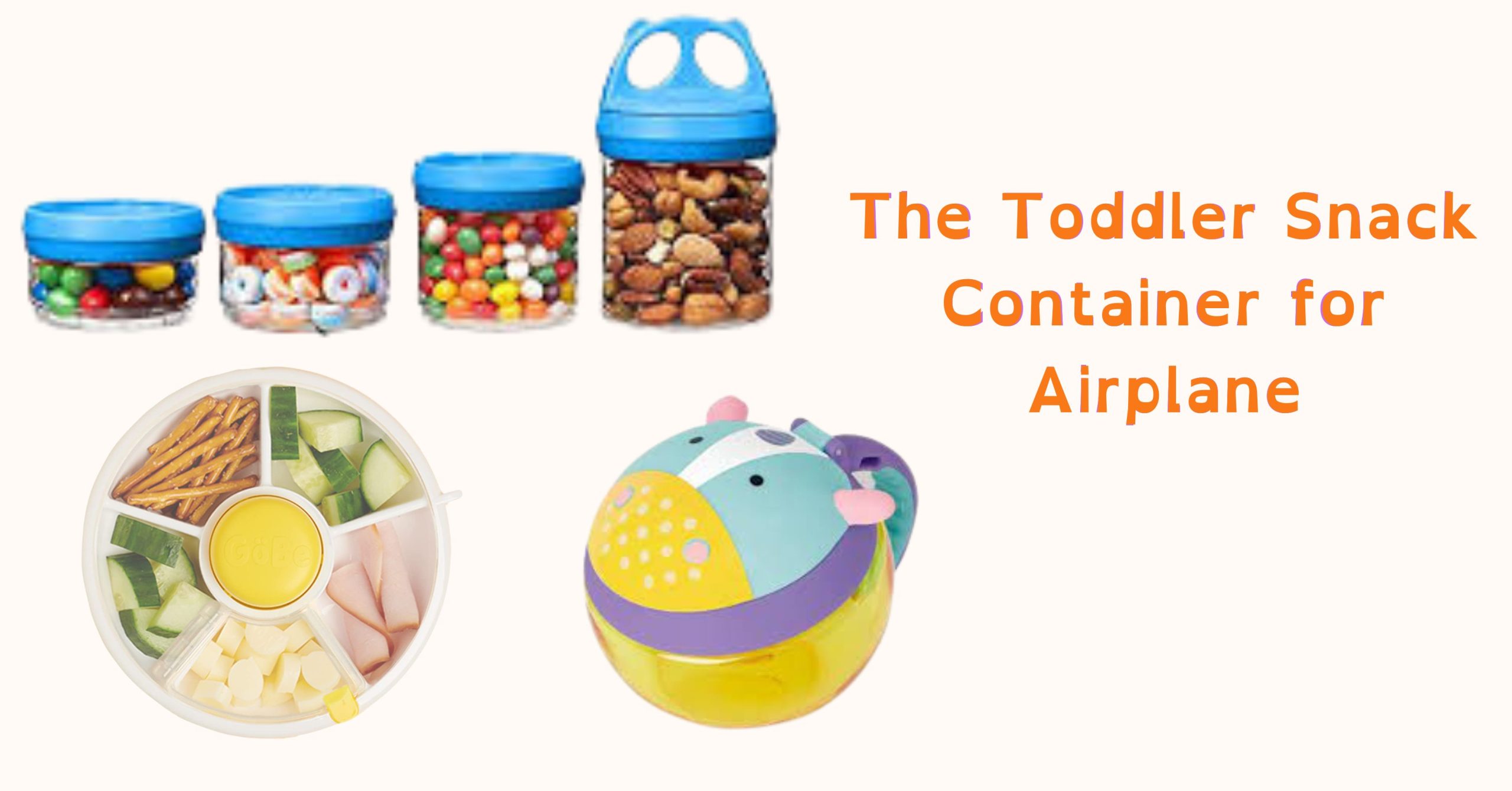 Boon Snug Toddler Snack Containers with Lids - Includes 2 Lids and