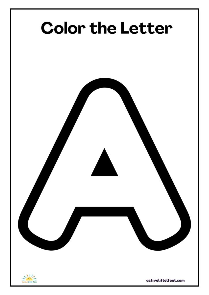 Letter A Sheets For Kindergarten