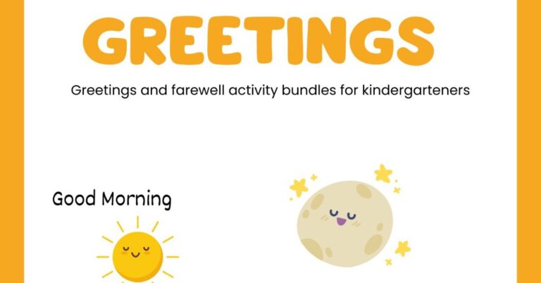 Greetingd activities for preschoolers